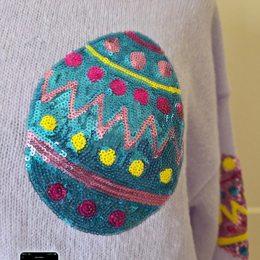 Easter Egg Sweater-NWT - Picture 2 of 8